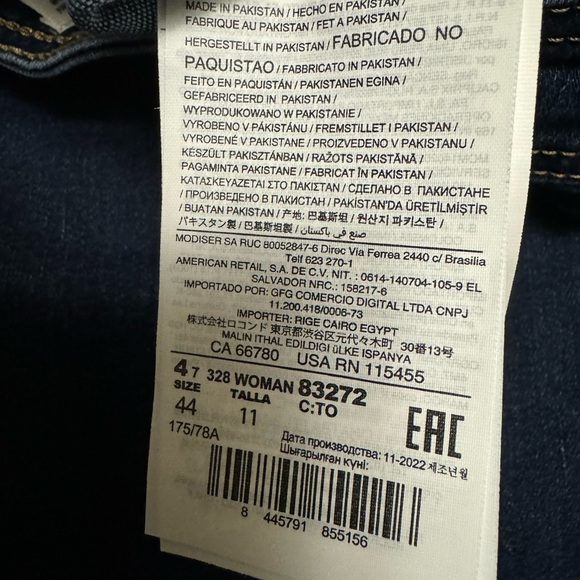 Mango High-waist Cotton Blend Jeggings in Dark Blue Denim - Picture 14 of 15